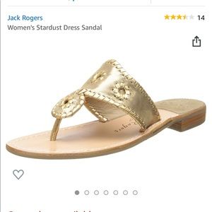 Gold stardust Jack Rogers Sandals